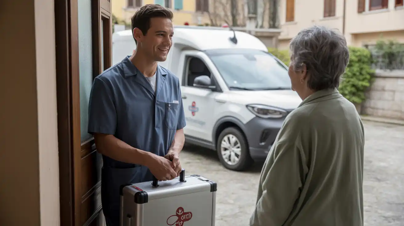 il tecnico radiologo arriva a casa del paziente a torino