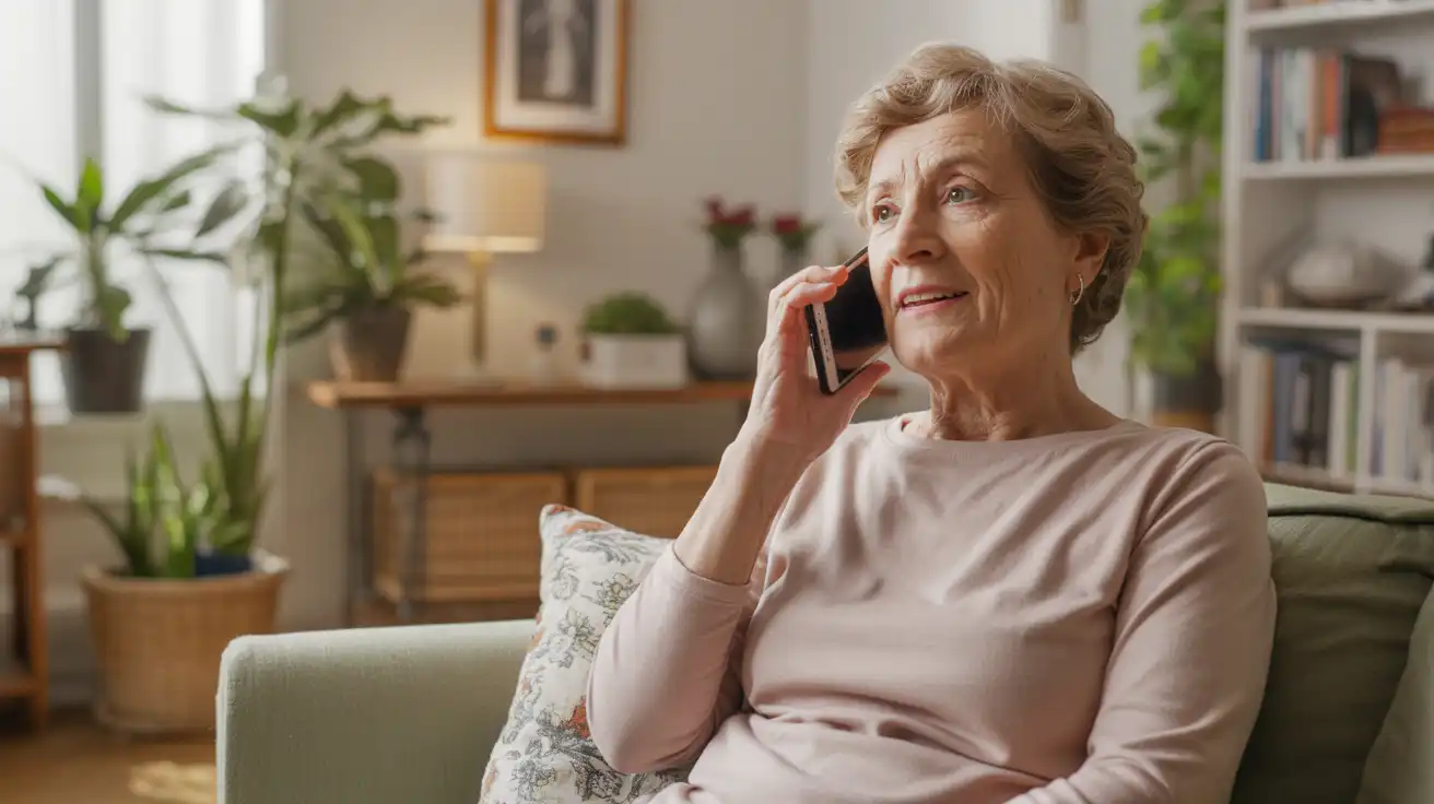 signora che contatta via telefono il nostro servizio di radiografie a domicilio a torino