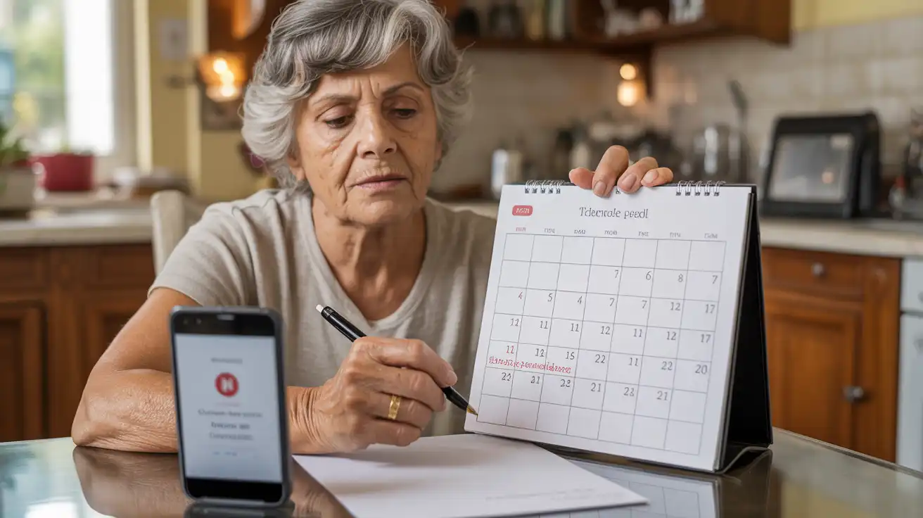 signora che memorizza sul calendario l appuntamento preso per un rx a domicilio a torino